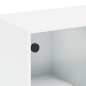 vidaXL Estantería con puertas madera de ingeniería negro 136x37x142 cm vidaXL Estantería con puertas madera de ingeniería negro 136x37x142 cm