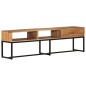 vidaXL Mueble de TV madera maciza de acacia 160x30x45 cm 