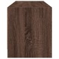 vidaXL Mueble de TV con puertas de vidrio marrón roble 102x37x42 cm