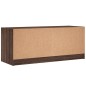 vidaXL Mueble de TV con puertas de vidrio marrón roble 102x37x42 cm