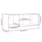 vidaXL Mueble de TV con puertas de vidrio marrón roble 102x37x42 cm
