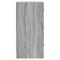 vidaXL Armario auxiliar puertas de vidrio gris Sonoma 35x37x75,5 cm vidaXL Armario auxiliar puertas de vidrio gris Sonoma 35x37x75,5 cm