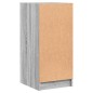 vidaXL Armario auxiliar puertas de vidrio gris Sonoma 35x37x75,5 cm vidaXL Armario auxiliar puertas de vidrio gris Sonoma 35x37x75,5 cm