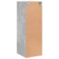 vidaXL Mueble de pared puertas de vidrio gris hormigón 35x37x100 cm vidaXL Mueble de pared puertas de vidrio gris hormigón 35x37x100 cm