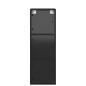 vidaXL Mueble de pared con puertas de vidrio negro 35x37x100 cm vidaXL Mueble de pared con puertas de vidrio negro 35x37x100 cm