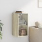 vidaXL Mueble de pared puertas de vidrio roble Sonoma 35x37x68,5 cm vidaXL Mueble de pared puertas de vidrio roble Sonoma 35x37x68,5 cm