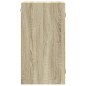 vidaXL Mueble de pared puertas de vidrio roble Sonoma 35x37x68,5 cm vidaXL Mueble de pared puertas de vidrio roble Sonoma 35x37x68,5 cm