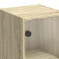vidaXL Mueble de pared puertas de vidrio roble Sonoma 35x37x68,5 cm vidaXL Mueble de pared puertas de vidrio roble Sonoma 35x37x68,5 cm