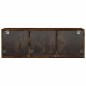 vidaXL Mueble de pared puertas de vidrio roble ahumado 102x37x35 cm vidaXL Mueble de pared puertas de vidrio roble ahumado 102x37x35 cm