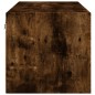 vidaXL Mueble de pared puertas de vidrio roble ahumado 102x37x35 cm vidaXL Mueble de pared puertas de vidrio roble ahumado 102x37x35 cm