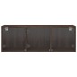 vidaXL Mueble de pared puertas de vidrio marrón roble 102x37x35 cm vidaXL Mueble de pared puertas de vidrio marrón roble 102x37x35 cm