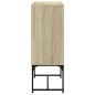 vidaXL Armario auxiliar puertas de vidrio roble Sonoma 69x37x100 cm