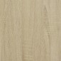 vidaXL Armario auxiliar puertas de vidrio roble Sonoma 69x37x100 cm