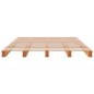 vidaXL Cama de palets madera maciza de pino marrón cera 140x200 cm vidaXL Cama de palets madera maciza de pino marrón cera 140x200 cm