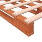 vidaXL Cama de palets madera maciza de pino marrón cera 140x200 cm vidaXL Cama de palets madera maciza de pino marrón cera 140x200 cm