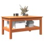 vidaXL Mesa de centro madera maciza de pino marrón cera 80x50x40 cm vidaXL Mesa de centro madera maciza de pino marrón cera 80x50x40 cm
