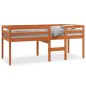 vidaXL Cama alta madera maciza de pino marrón cera 90x200 cm vidaXL Cama alta madera maciza de pino marrón cera 90x200 cm