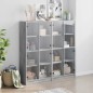 vidaXL Estantería con puertas madera gris Sonoma 136x37x142 cm vidaXL Estantería con puertas madera gris Sonoma 136x37x142 cm