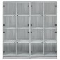 vidaXL Estantería con puertas madera gris Sonoma 136x37x142 cm vidaXL Estantería con puertas madera gris Sonoma 136x37x142 cm