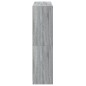 vidaXL Estantería con puertas madera gris Sonoma 136x37x142 cm vidaXL Estantería con puertas madera gris Sonoma 136x37x142 cm