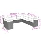 vidaXL Set de sofás de jardín 11 pzas y cojines ratán sintético gris vidaXL Set de sofás de jardín 11 pzas y cojines ratán sintético gris