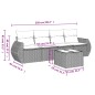 vidaXL Juego de sofás jardín con cojines 5 pzas ratán sintético gris vidaXL Juego de sofás jardín con cojines 5 pzas ratán sintético gris