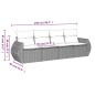 vidaXL Juego de sofás jardín 4 pzas con cojines ratán sintético negro vidaXL Juego de sofás jardín 4 pzas con cojines ratán sintético negro