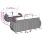 vidaXL Set de sofás de jardín 6 piezas y cojines ratán sintético negro vidaXL Set de sofás de jardín 6 piezas y cojines ratán sintético negro