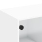 vidaXL Mueble de TV con puertas de vidrio blanco 102x37x42 cm vidaXL Mueble de TV con puertas de vidrio blanco 102x37x42 cm
