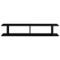 vidaXL Estante de pared 2 uds contrachapado negro brillo 105x18x20 cm vidaXL Estante de pared 2 uds contrachapado negro brillo 105x18x20 cm
