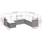 vidaXL Set sofás de jardín 7 piezas y cojines ratán sintético beige vidaXL Set sofás de jardín 7 piezas y cojines ratán sintético beige