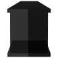 vidaXL Estante de pared 2 uds contrachapado negro brillo 105x18x20 cm vidaXL Estante de pared 2 uds contrachapado negro brillo 105x18x20 cm