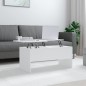 vidaXL Mesa de centro madera contrachapada blanco 102x50,5x46,5 cm vidaXL Mesa de centro madera contrachapada blanco 102x50,5x46,5 cm