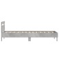 vidaXL Cama con cabecero madera de ingeniería gris hormigón 75x190 cm vidaXL Cama con cabecero madera de ingeniería gris hormigón 75x190 cm