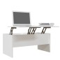 vidaXL Mesa de centro madera contrachapada blanco 102x50,5x46,5 cm vidaXL Mesa de centro madera contrachapada blanco 102x50,5x46,5 cm
