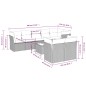 vidaXL Set de sofás de jardín 9 pzas con cojines ratán sintético beige vidaXL Set de sofás de jardín 9 pzas con cojines ratán sintético beige
