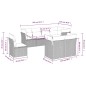 vidaXL Set de sofás de jardín 8 pzas y cojines ratán sintético gris vidaXL Set de sofás de jardín 8 pzas y cojines ratán sintético gris