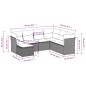 vidaXL Set de comedor de jardín 7 pzas y cojines ratán sintético negro vidaXL Set de comedor de jardín 7 pzas y cojines ratán sintético negro