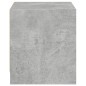 vidaXL Mesita de noche con puerta de vidrio gris hormigón 35x37x42 cm vidaXL Mesita de noche con puerta de vidrio gris hormigón 35x37x42 cm