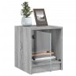 vidaXL Mesitas noche con puertas vidrio 2 uds gris Sonoma 35x37x42 cm vidaXL Mesitas noche con puertas vidrio 2 uds gris Sonoma 35x37x42 cm