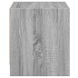 vidaXL Mesitas noche con puertas vidrio 2 uds gris Sonoma 35x37x42 cm vidaXL Mesitas noche con puertas vidrio 2 uds gris Sonoma 35x37x42 cm