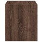 vidaXL Mesitas noche con puertas vidrio 2 uds roble marrón 35x37x42 cm vidaXL Mesitas noche con puertas vidrio 2 uds roble marrón 35x37x42 cm