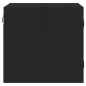 vidaXL Mesitas de noche con puertas de vidrio 2 uds negro 35x37x35 cm vidaXL Mesitas de noche con puertas de vidrio 2 uds negro 35x37x35 cm