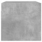 vidaXL Mueble de pared puertas de vidrio gris hormigón 68,5x37x35 cm