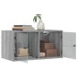 vidaXL Mueble pared puertas de vidrio 2 uds gris Sonoma 68,5x37x35 cm vidaXL Mueble pared puertas de vidrio 2 uds gris Sonoma 68,5x37x35 cm