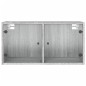 vidaXL Mueble pared puertas de vidrio 2 uds gris Sonoma 68,5x37x35 cm vidaXL Mueble pared puertas de vidrio 2 uds gris Sonoma 68,5x37x35 cm