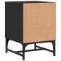 vidaXL Mesita de noche con puerta de vidrio negro 35x37x50 cm vidaXL Mesita de noche con puerta de vidrio negro 35x37x50 cm