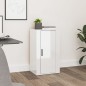 vidaXL Aparador de madera contrachapada blanco brillante 40x33x70 cm vidaXL Aparador de madera contrachapada blanco brillante 40x33x70 cm