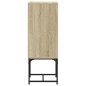 vidaXL Armario auxiliar con puerta de vidrio roble Sonoma 35x37x100 cm vidaXL Armario auxiliar con puerta de vidrio roble Sonoma 35x37x100 cm