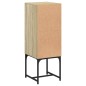 vidaXL Armario auxiliar con puerta de vidrio roble Sonoma 35x37x100 cm vidaXL Armario auxiliar con puerta de vidrio roble Sonoma 35x37x100 cm